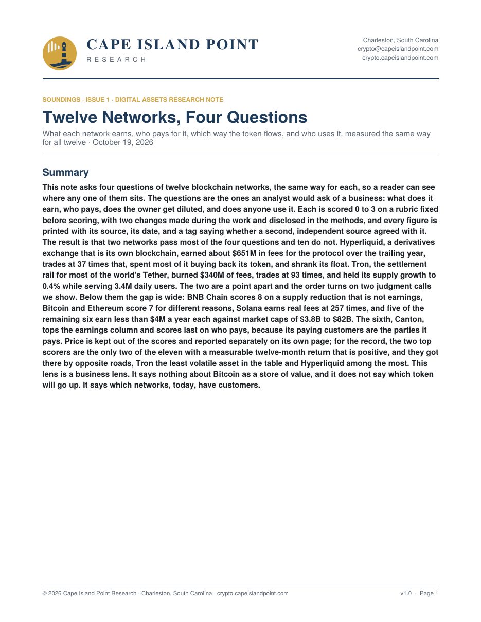 First page of Soundings Issue 1